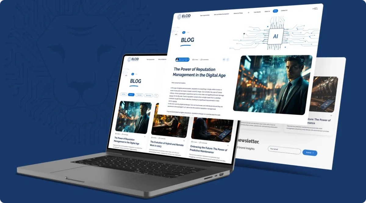 Development of the ELCID blog