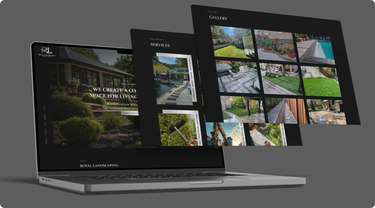 Development of the main page