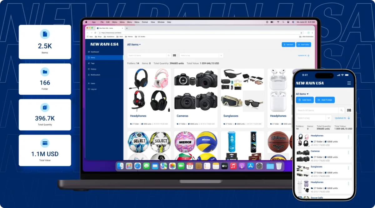 New Rain USA: development of a CRM system for warehouse accounting