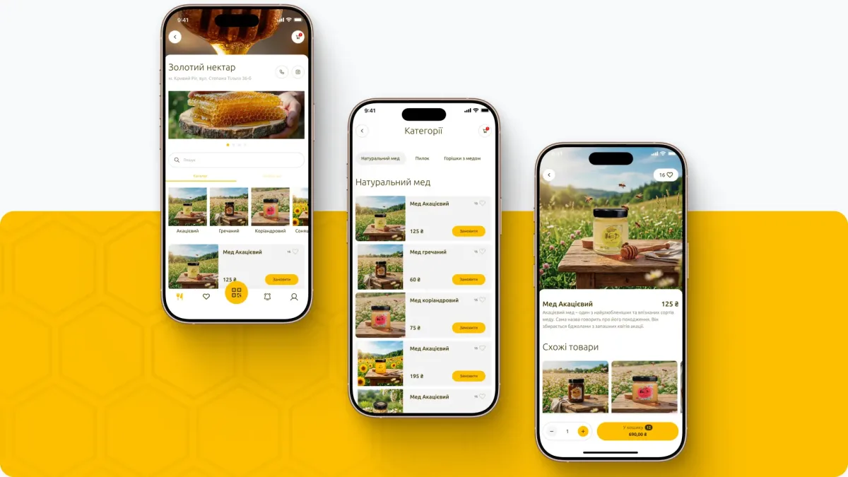 Golden Nectar: development of a mobile app for ordering natural honey