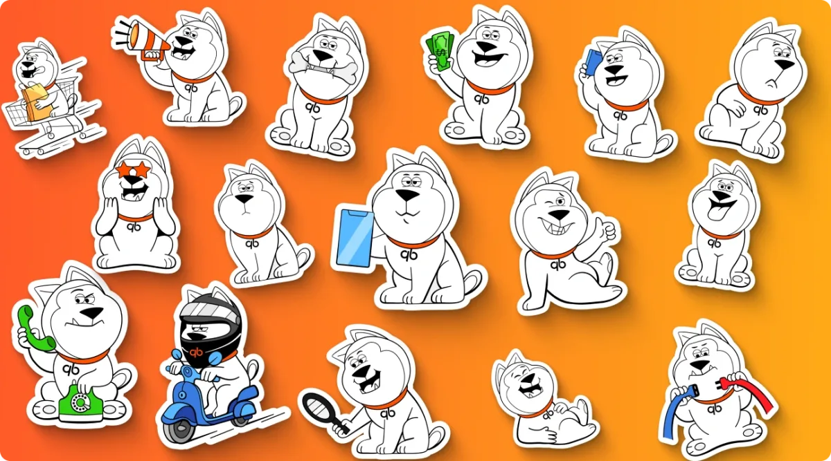 QB Tools: developing a brand mascot for a SaaS service