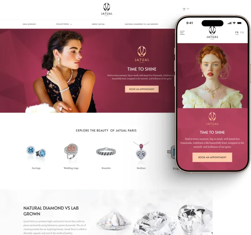 Development of an online store website